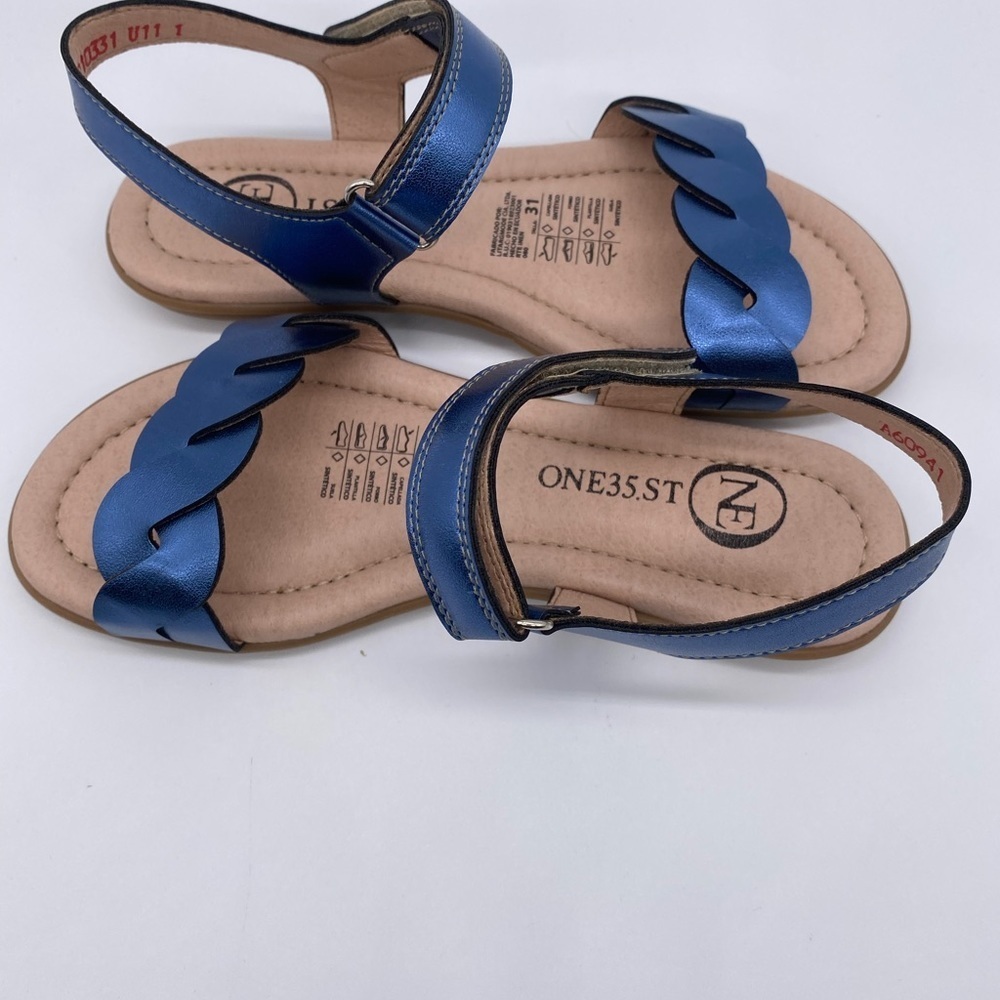 One35 Ankle Strap Blue Sandals - Picture 2 of 6